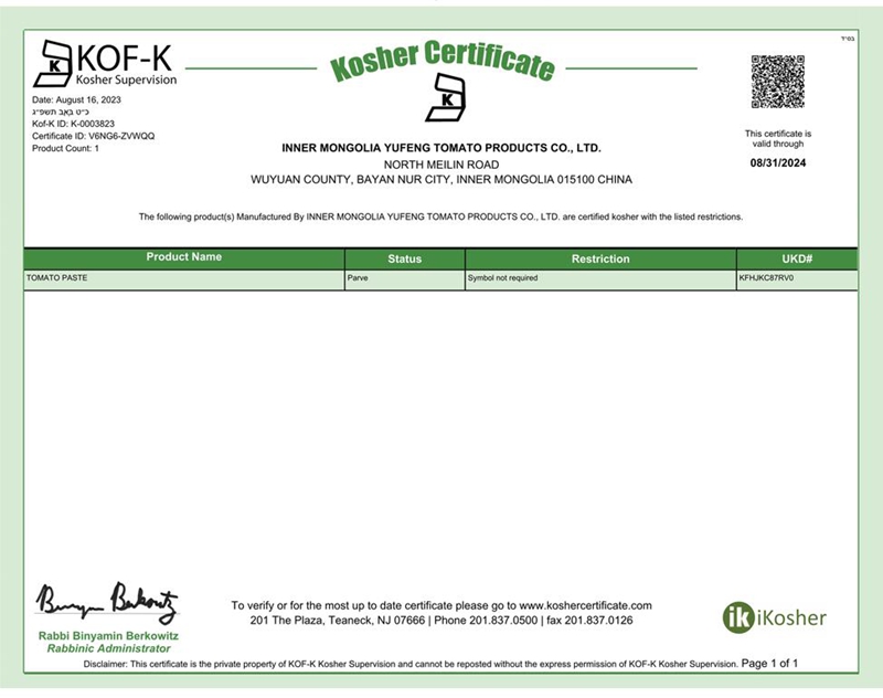 Our Certificates